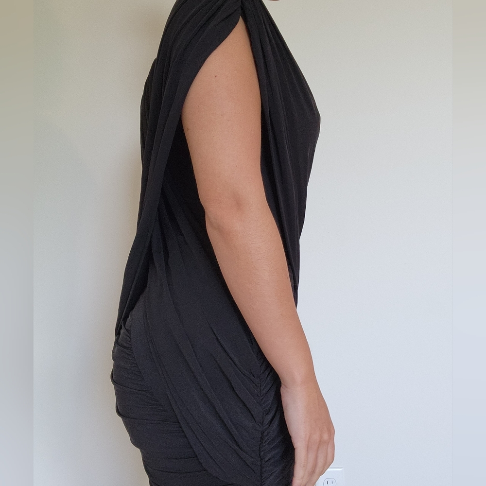 VINTAGE SMALL bcbgmaxazria black dress - Picture 3 of 5